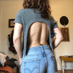 Out From Under Ocean Open Back Baby Tee